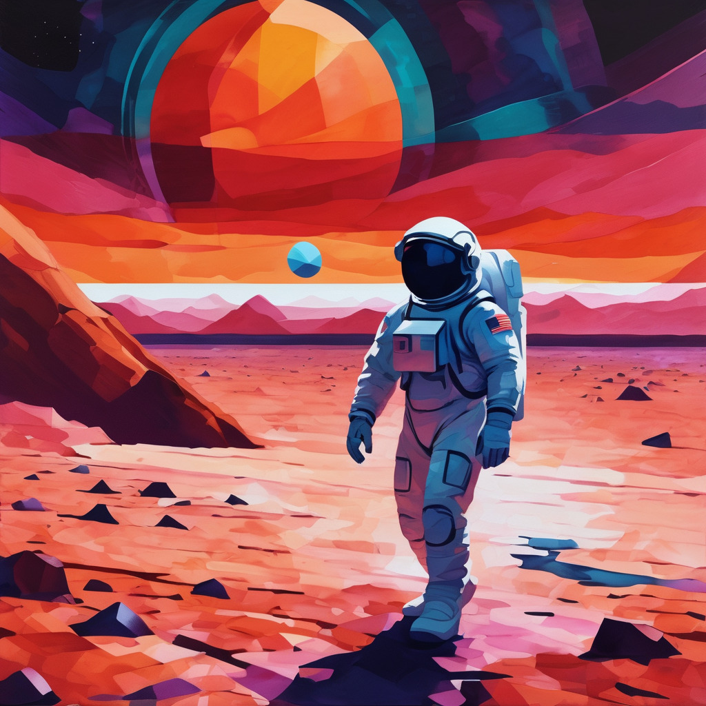 Astronaut on mars